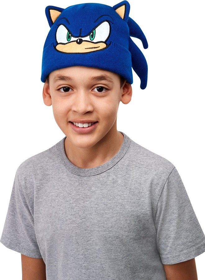 Rubies Child's Sonic Knit Hat, One Size - Image 1