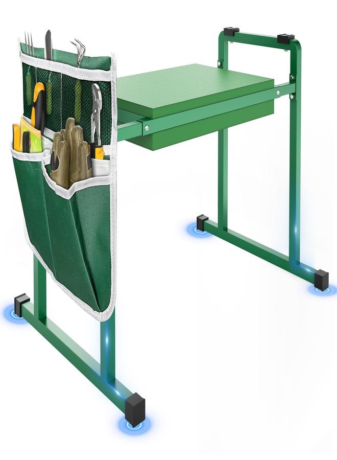 FLINTER Upgraded Garden Kneeler and Seat, Anti-tipping Garden Stool Heavy Duty Gardening Bench, Garden Kneelers for Seniors, Great for for Women, Grandparents, Gardeners, Mom & Dad, Green - Image 1