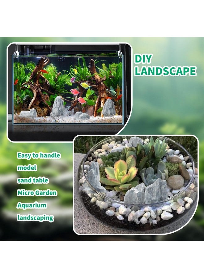 Warmtree 10Pcs Diorama Rocks Fake Rock Miniature Stone Rock Statue for Diorama Supplies Micro Train Landscape Railway Sand Table Halloween Miniatures - Image 5