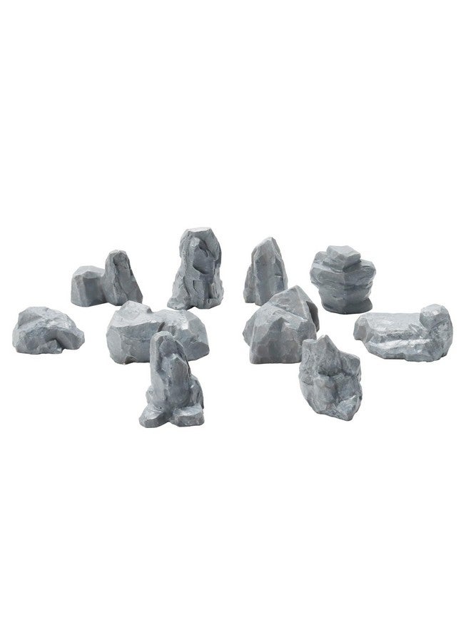 Warmtree 10Pcs Diorama Rocks Fake Rock Miniature Stone Rock Statue for Diorama Supplies Micro Train Landscape Railway Sand Table Halloween Miniatures - Image 1