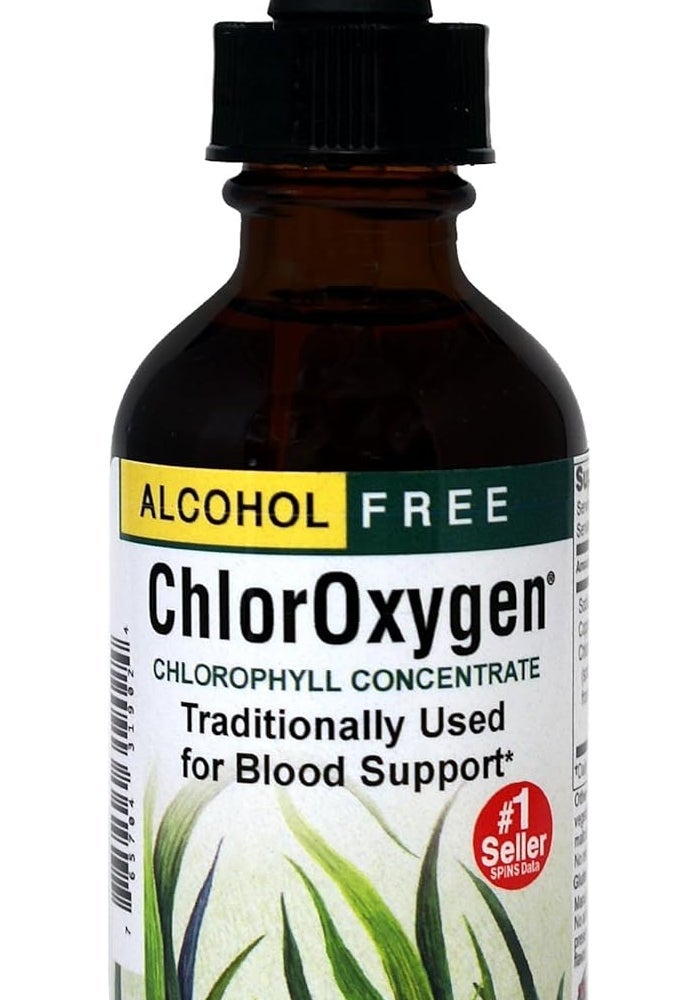 HERBS ETC. Chloroxygen Mint Chlorophyll Concentrate - Herbal Supplement for Blood Support (2oz) - Image 1