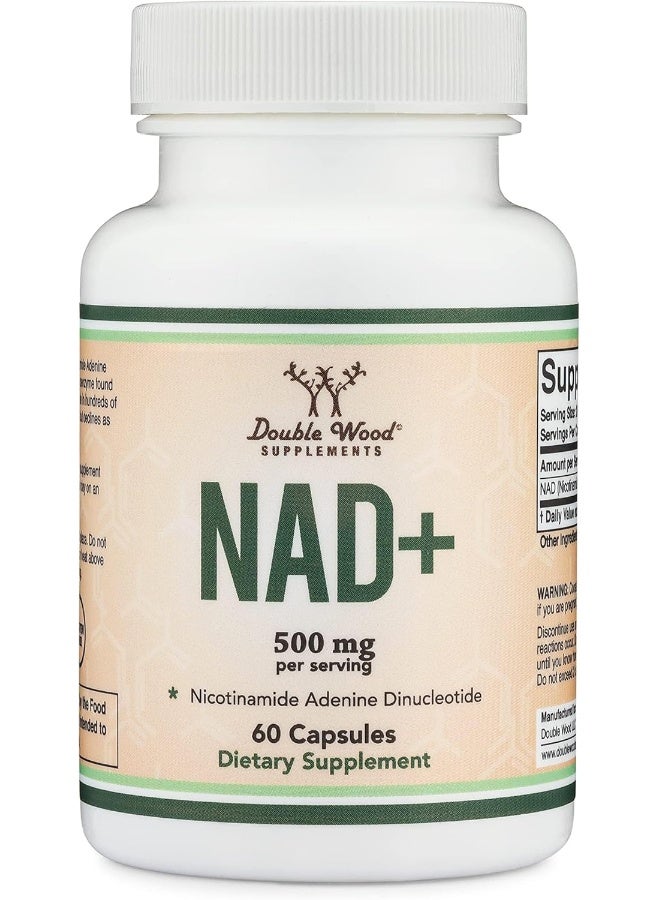 Double Wood Supplements NAD Supplement for Anti Aging and Cell Regeneration (500mg of 95% Pure NAD+ Per Serving, 30 Day Supply) - Image 4