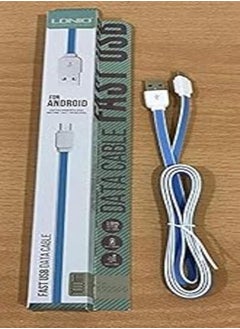 LDNIO LDNIO USB Data And Fast Charging Cable Auto Disconnect Protection 1M Blue 2.4/3Amp Android Devices LS-32 