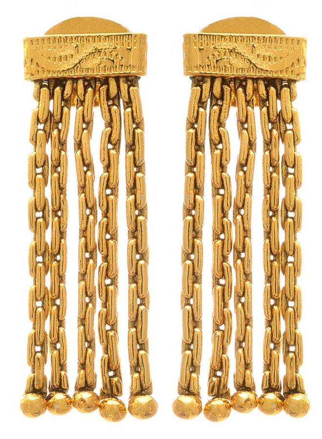JFL - Traditional Ethnic One Gram Gold Plated Designer Patta Necklace Set for Women & Girls,Valentine - Image 3