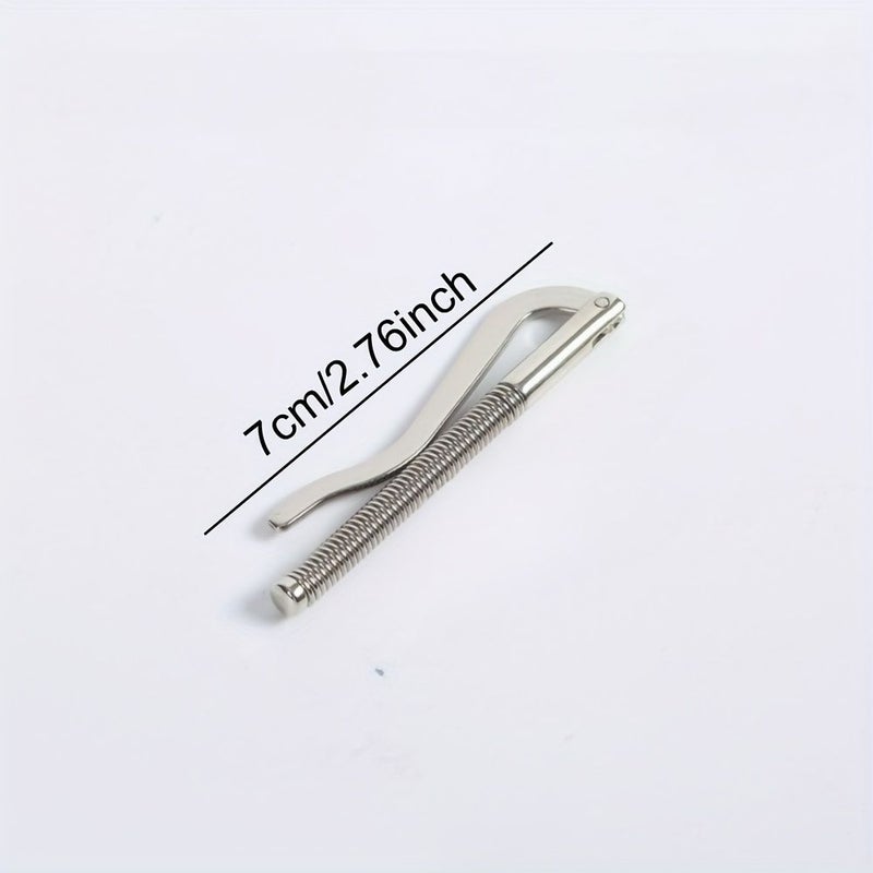 Golden Metal Double Fold Wallet Clip With Spring Clip For DIY Bag Accessories - Image 3