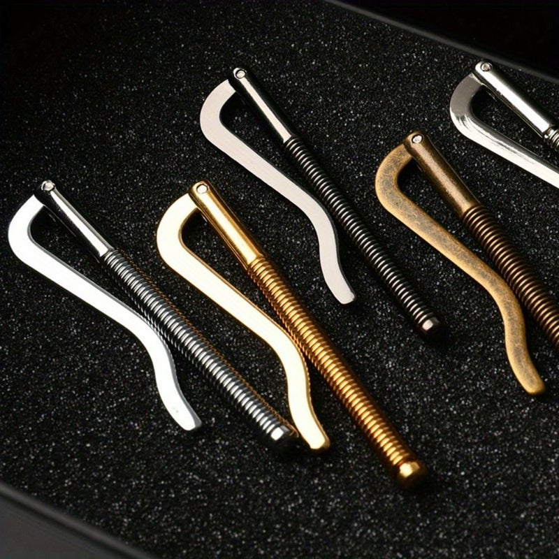 Golden Metal Double Fold Wallet Clip With Spring Clip For DIY Bag Accessories - Image 4