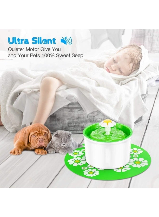 Mumoo Bear Mumoo Bear Cat Water Fountain Stainless Steel, 1.6L Cat Fountain with Water Level Window and LED Light for Water Shortage Alert, Cat and Dog Fountain with 1 Filters  - Image 5