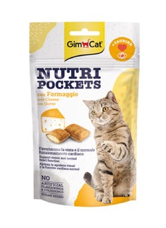 GimCat Nutri Pockets Cheese & Taurine Treats 60g 
