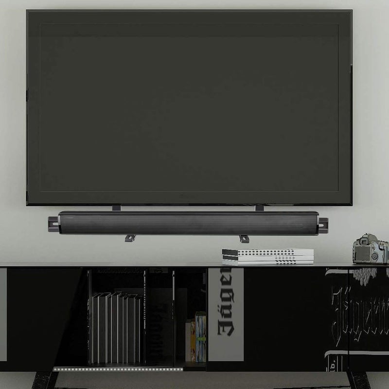 TV Sound Bar Bracket: Adjustable Soundbar TV Mount Universal Soundbar Brackets with or without Hole Install Above or Below TV up to 6KG Wall Mounting Stand for Samsung Sony Max VESA 700x400mm - Image 2