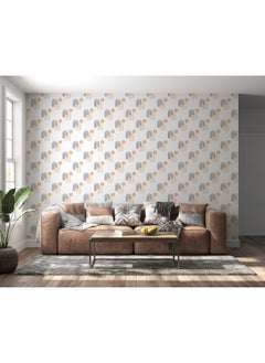 Home Gallery Abstract Pattern Of Geometric Shapes Rainbow For Winter  Fabric Wallpaper Covers An Area ​​Up To 4.2Mx3M With Adhesive  And Smoothing Tool  - Image 2