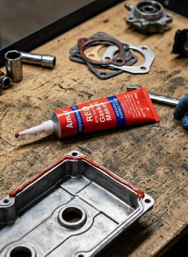 5PCS Red RTV Silicone Gasket Maker 85g High Temperature Sealant for Engine Auto Repair ERPC5460 - Image 5
