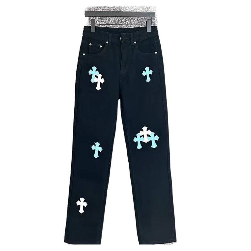 Unisex Classic Denim Jeans Loose Fit Daily Outdoor Wear - Image 5