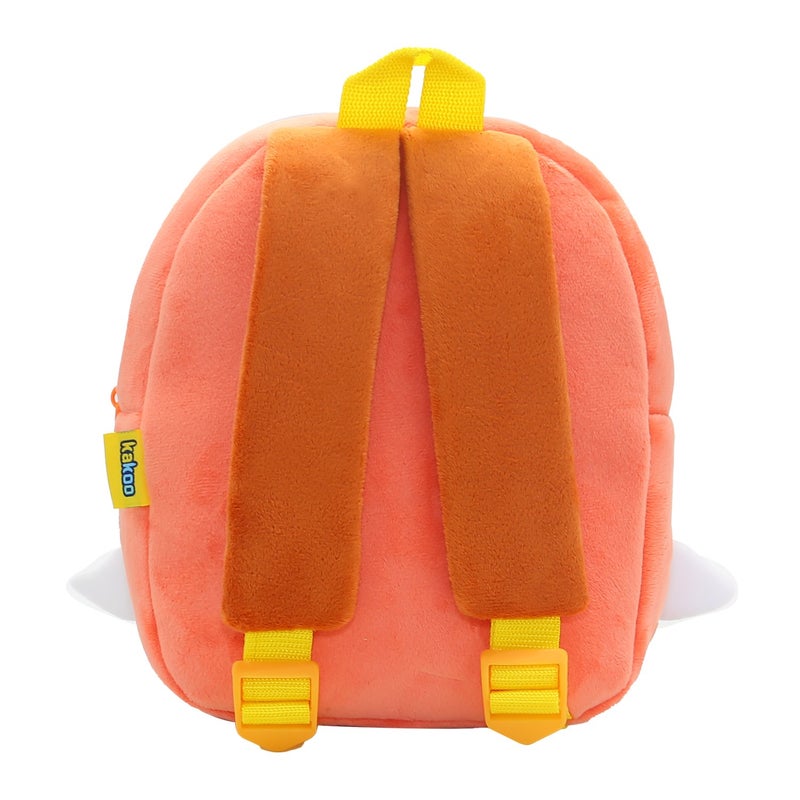 Plush Kids Backpack, Ice Skating Penguin Animal Design, Soft Lightweight School Bag for Toddlers and Preschool Kids - Image 5