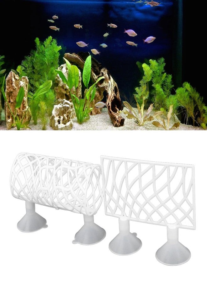 JAOCDOEN Fish Accessories Fish Toys Small Hole Hollow Fish cave Hide Resting Tube Fighting Fish Corner Moss Ledge for Aquarium Hammock (White) - Image 4