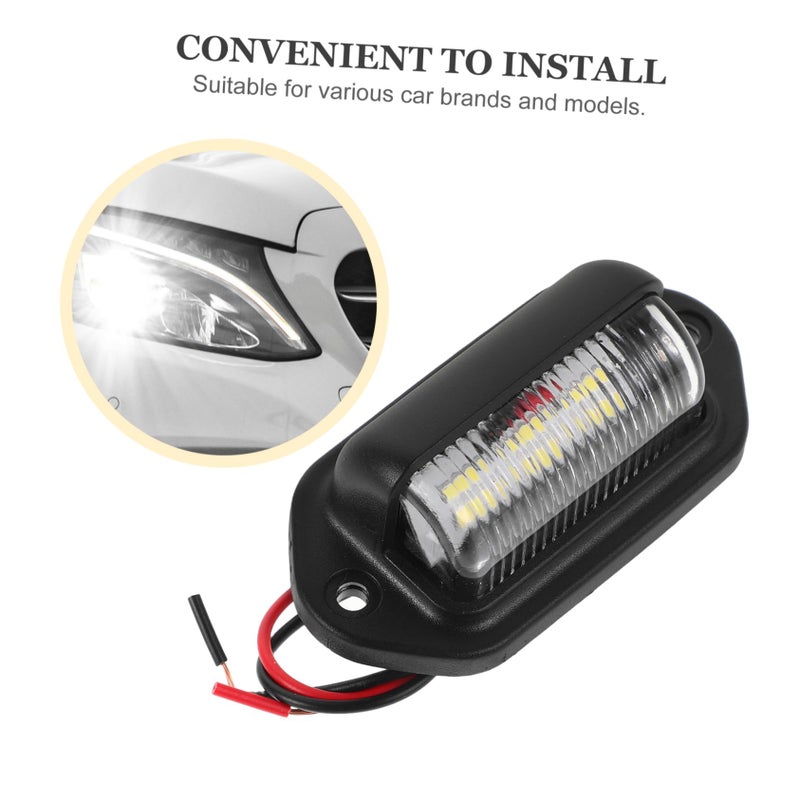 2Pcs White LED Car License Plate Lights High Brightness Easy Installation - Image 5