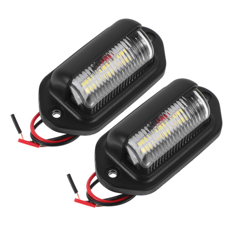 2Pcs White LED Car License Plate Lights High Brightness Easy Installation - Image 2