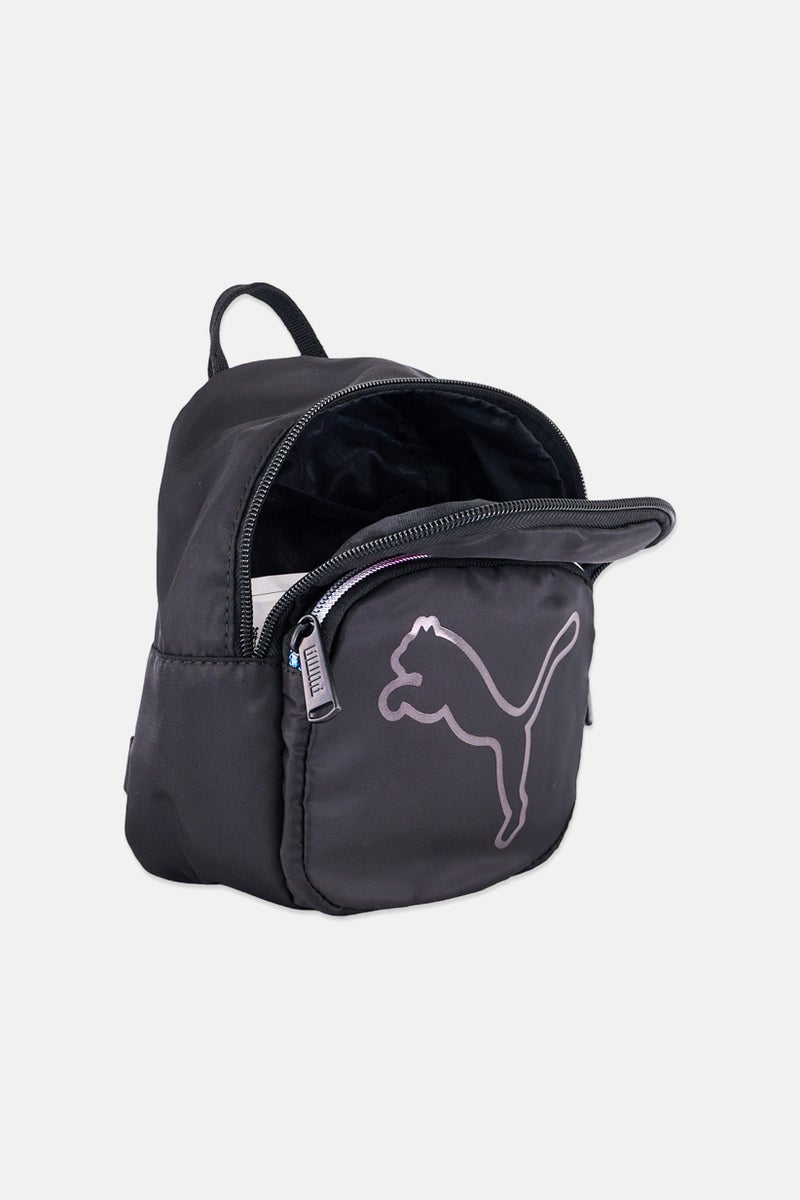PUMA Women Essentials Brand Logo Mini Convertible Backpack, Black  - Image 3