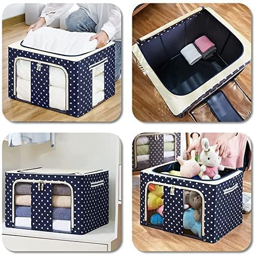 DEVANI IMPEX storage bag storage sack storage pouch storage cube cloth storage bin fabric storage bag zipper storage bag spacesaving storage bag blanket storage bag - Image 4