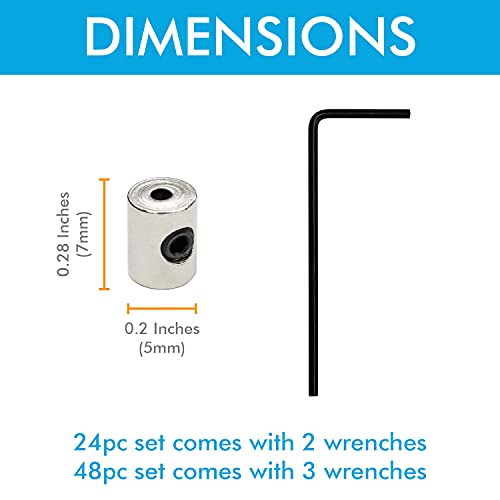 Millennial Essentials Pin Locks Locking Clasp Pin Backs with Wrench (24 Pieces) - Image 3