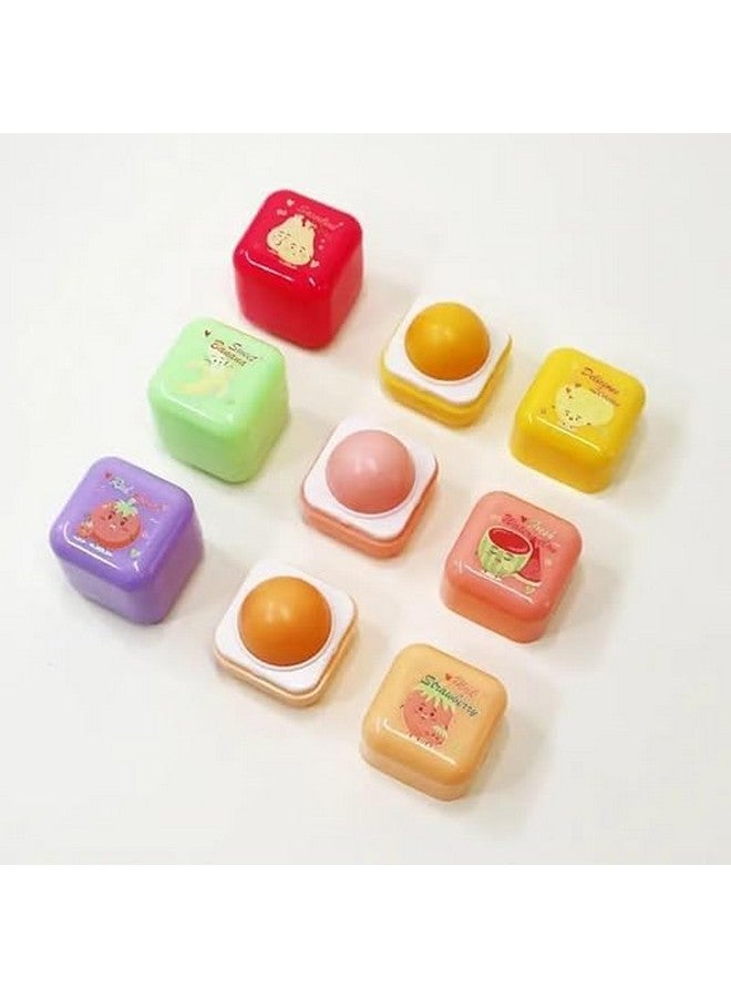 Caltero Fruit Flavors Cube Lip Balm | Sugar Cubes Lip Balm For Cracked Lips | Anti-Drying/Lightening/Skin Repairing/Hydrating/Moisturizing Lip Lotion For Winter (Pack of 1,Multicolor)-2024 - Image 1