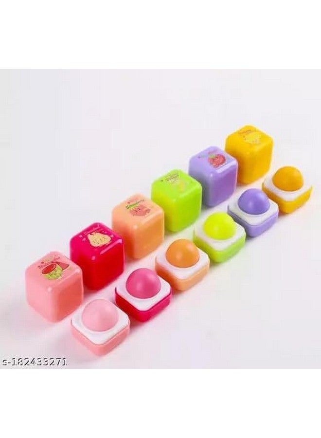 Caltero Fruit Flavors Cube Lip Balm | Sugar Cubes Lip Balm For Cracked Lips | Anti-Drying/Lightening/Skin Repairing/Hydrating/Moisturizing Lip Lotion For Winter (Pack of 1,Multicolor)-2024 - Image 3