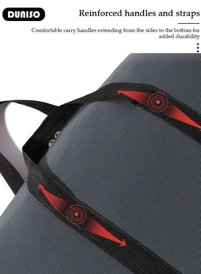 DUNISO 105L Collapsible Moving Bags, 3 Packs Organizing Bags with Zippers and Handles Storage Bag, Space Saving Clothes Storage Laundry Bag For Packing, House Essentials, Sustainable, Water-Resistant - Image 4