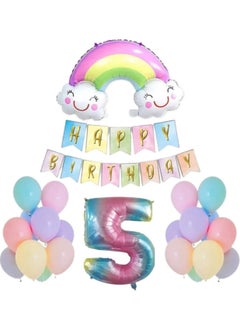 Best Party 5 Year Old Smiley Rainbow Number Foil Balloon Set - pzsku/Z1B4903BF17E501C2FE8AZ/45/_/1737354258/f8bf4a85-c60f-47fa-b446-620791d6a237