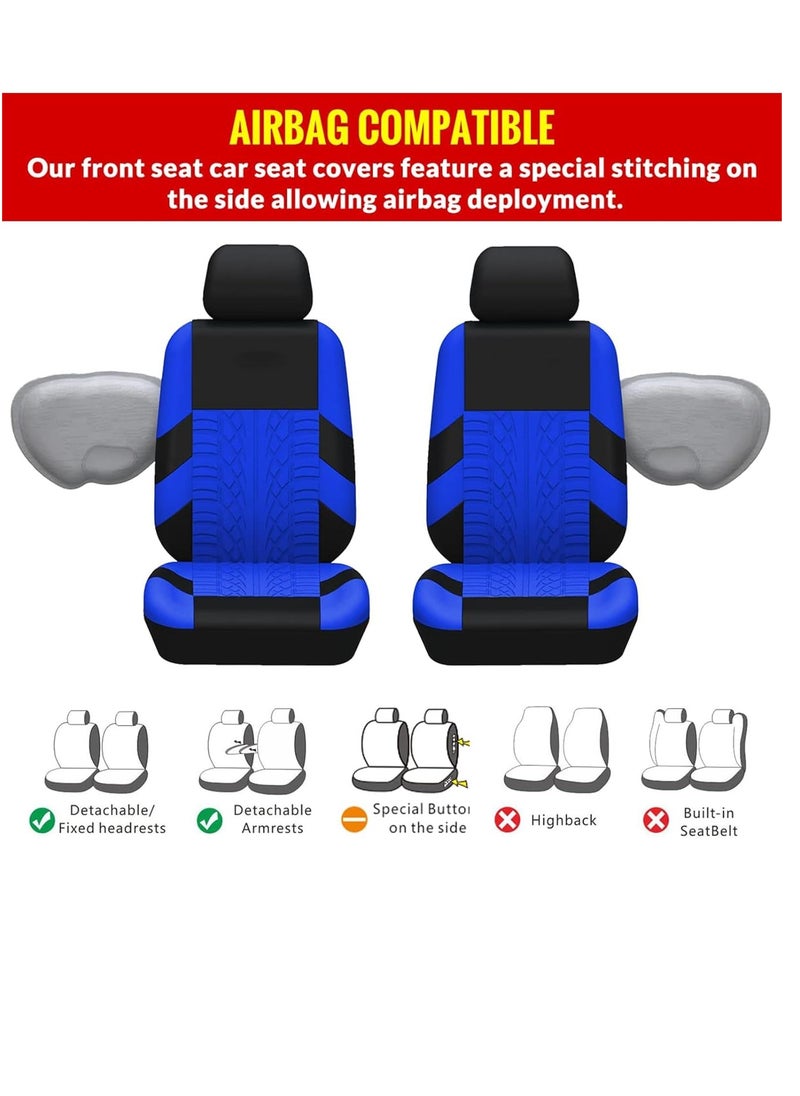Y&D - Automotive Car Seat Covers,Front Split Bench Protection,Easy to Install,Universal Fit For Auto Truck Van SUV - Image 1