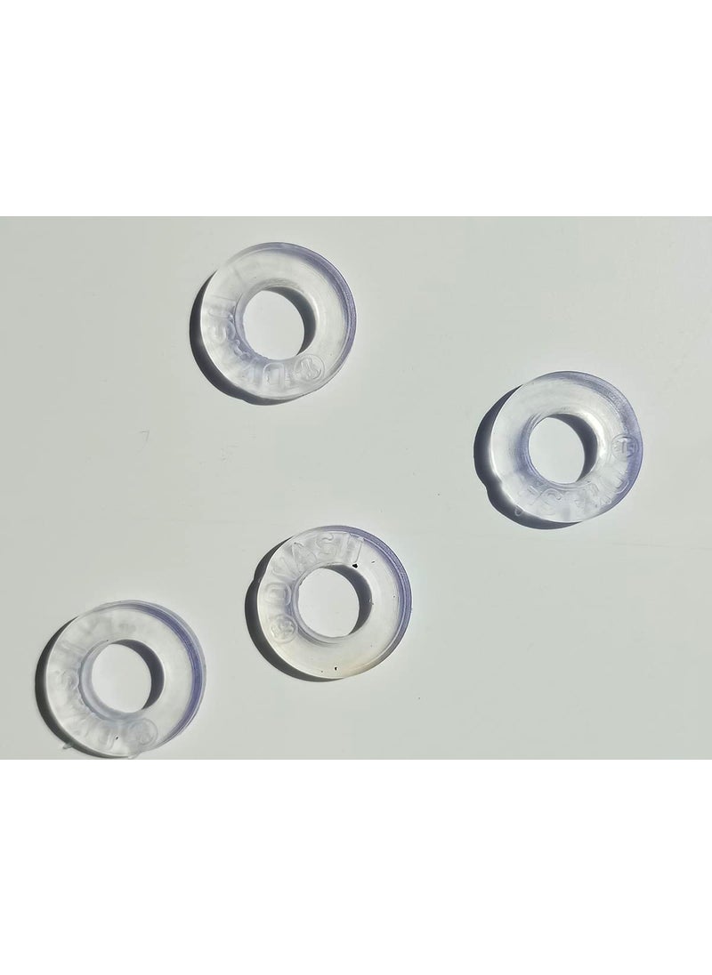 Round Rubber Flat Washer Clear 18 mm 25 Pcs RR001  - Image 5