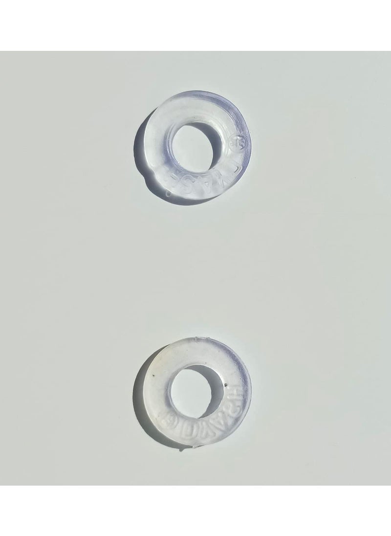 Round Rubber Flat Washer Clear 18 mm 25 Pcs RR001  - Image 4