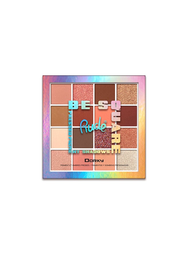 Rude Be Square Pressed Pigments & Shadows  - Dorky  - Image 1