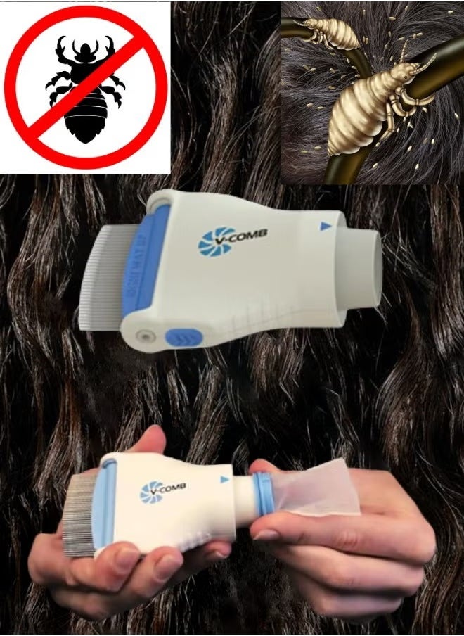 V-Comb - Electric Lice & Nit Removal Comb – V-Comb - Image 1