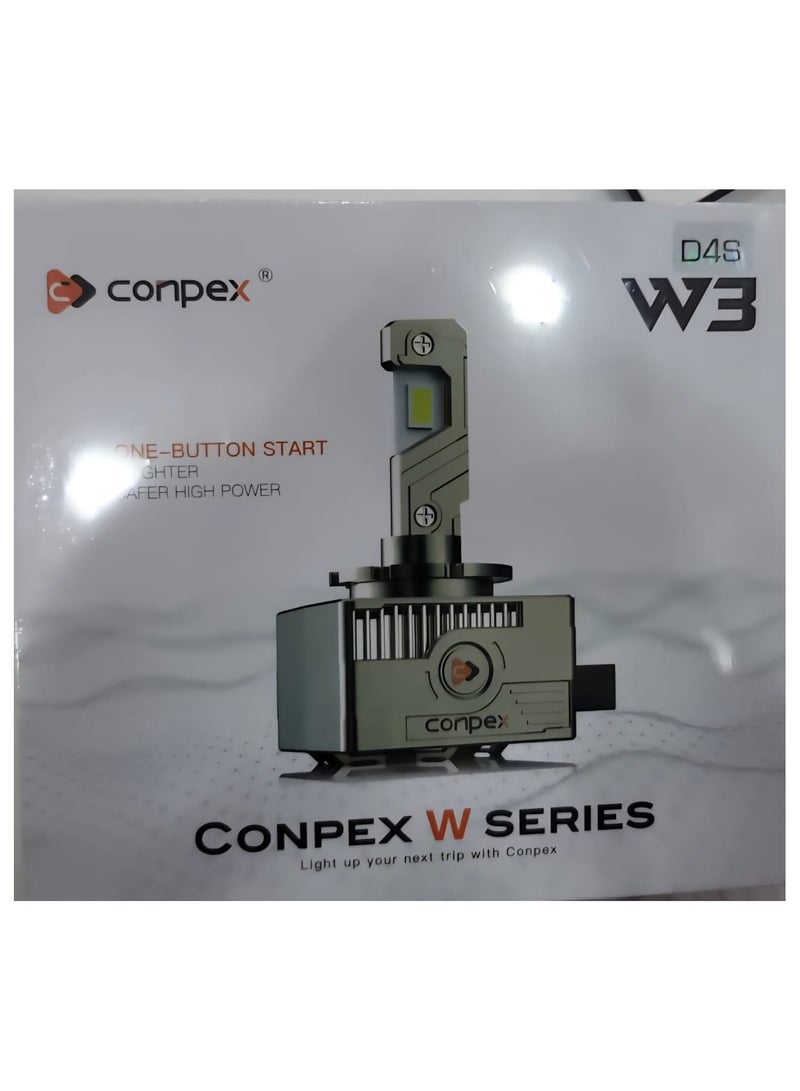 Conpex Conepex W3 LED Headlight Bulbs, High Power, D1S/D2S/D3S/D4S Series, 6000K Cool White, Plug and Play, Super Bright  - Image 2