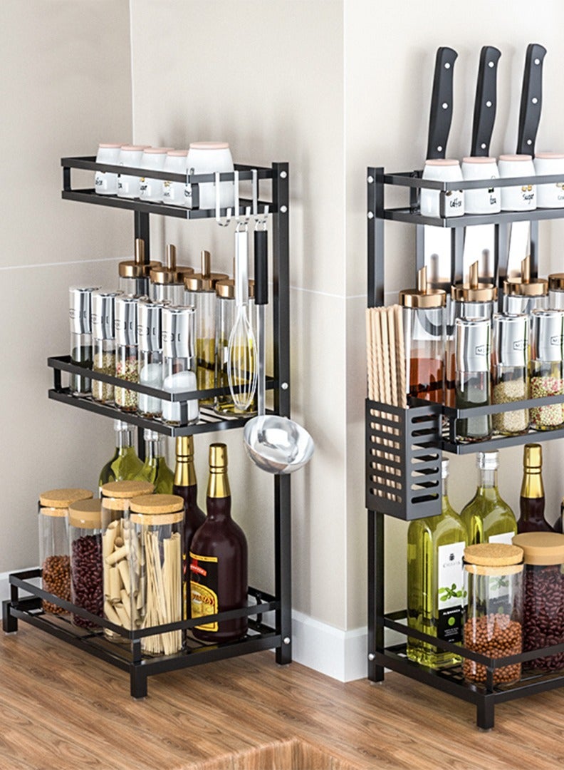 RollsTimi  3 Layer Stainless Steel Spice Rack Organizer Storage Rack - Image 2
