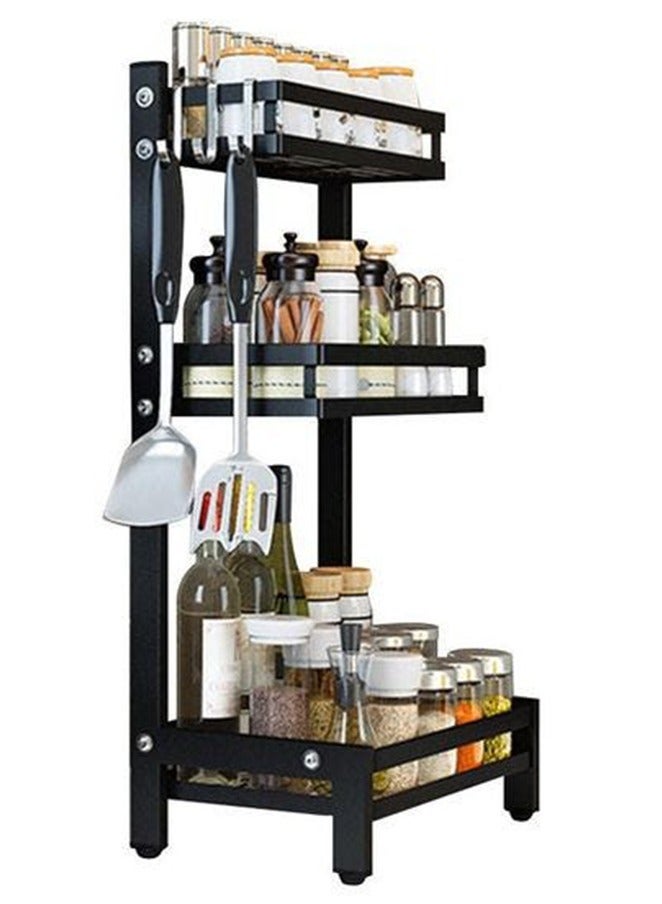 RollsTimi  3 Layer Stainless Steel Spice Rack Organizer Storage Rack - Image 3