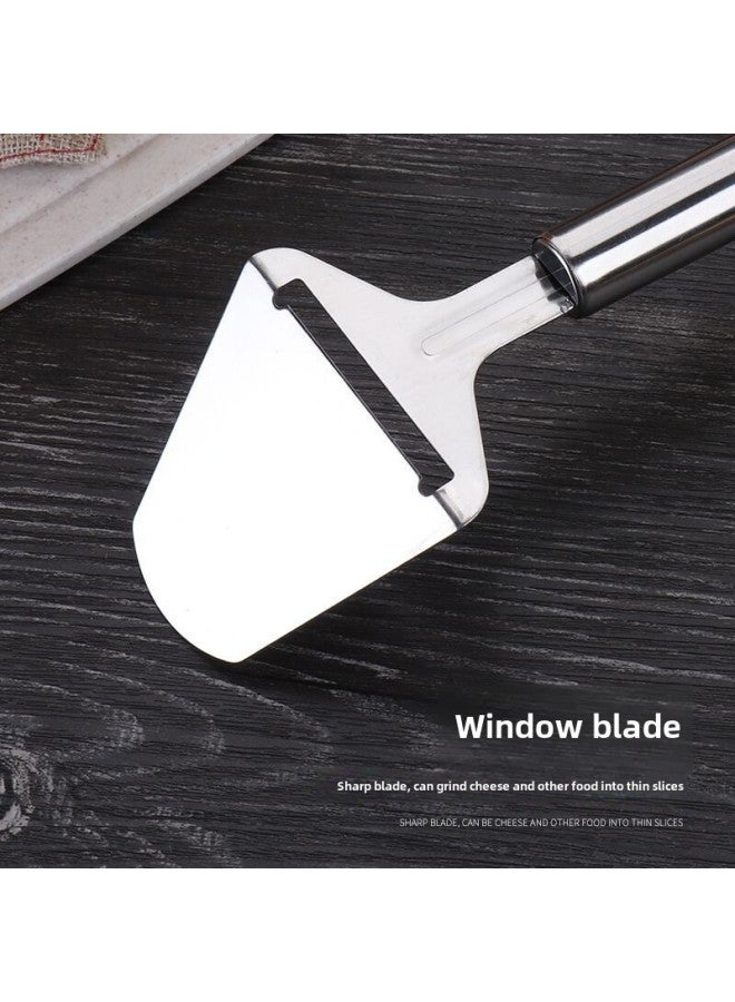 Manufacturer Stainless Steel Steak Spatula Cheese Cheese Spatula Baking Utensils Cake Pizza Spatula Cheese Planer-Color:Cheese Shovel - Image 3