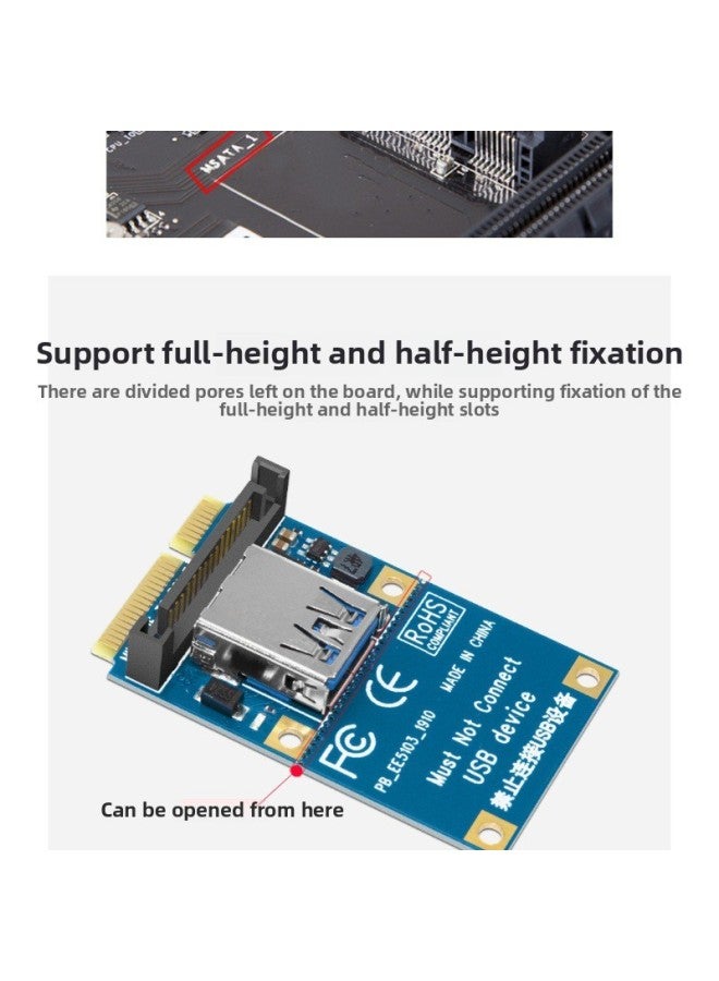 MINI PCI-E To PCIE 1X Adapter M2 To Pcie Expansion Card Nvme To Pcie Extension Adapter-Color:Nvme To X1 - Image 3