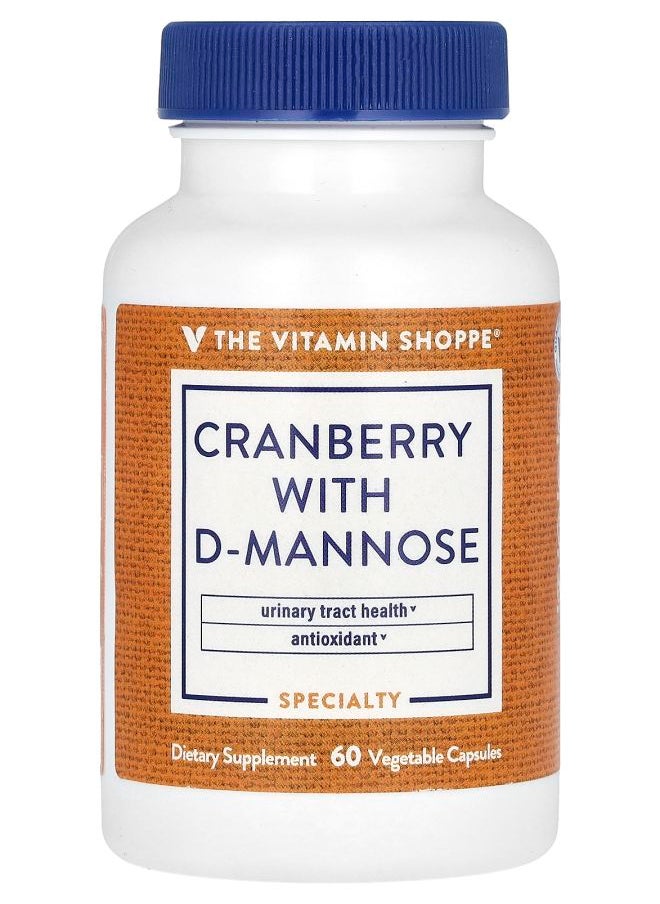 The Vitamin Shoppe - Cranberry With DMannose 60 Vegetable Capsules - Image 1
