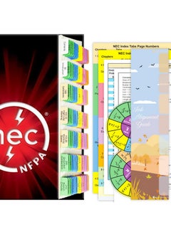 2020 Nec Tabs (Book Not Included) National Electrical Code Book Tabs For Nfpa 70 Exam Test 140 Pcs Tabs With Wire Chart & 2 Ohm'S Law Stickers