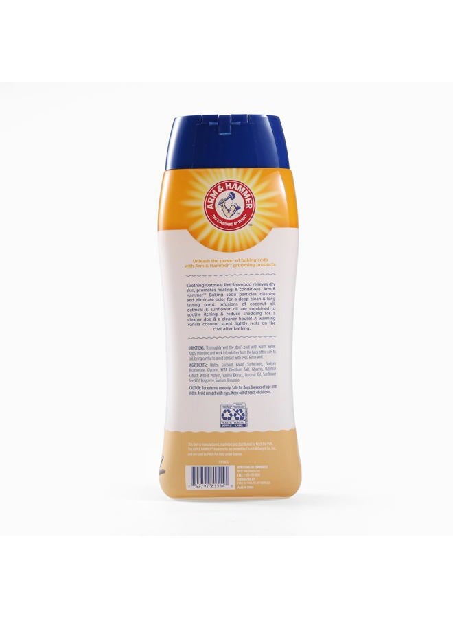 Arm & Hammer for Pets Soothing Oatmeal Pet Shampoo | Nourishing and Moisturizing Dog Shampoo with Gentle Cleansing formula | Vanilla Coconut Scent, 20 oz Bottle Shampoo for Pets - Image 2