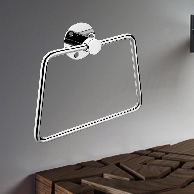 GARBNOIRE Stainless Steel Towel Ring | Napkin Ring | Modern Bath Towel Stand | Towel Holder | Towel Hanger with Chrome Finish - Image 5