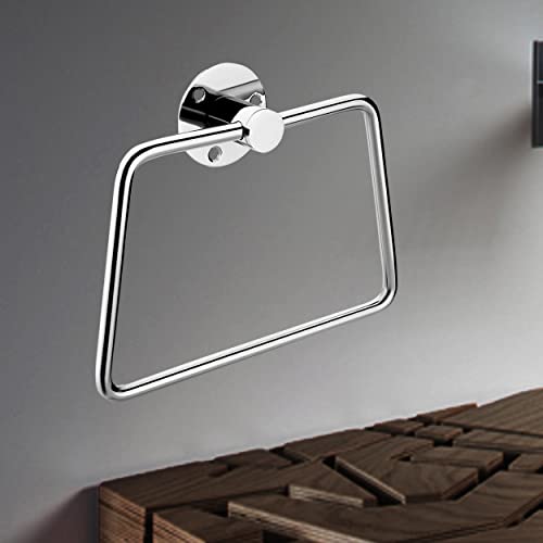 GARBNOIRE Stainless Steel Towel Ring | Napkin Ring | Modern Bath Towel Stand | Towel Holder | Towel Hanger with Chrome Finish - Image 1
