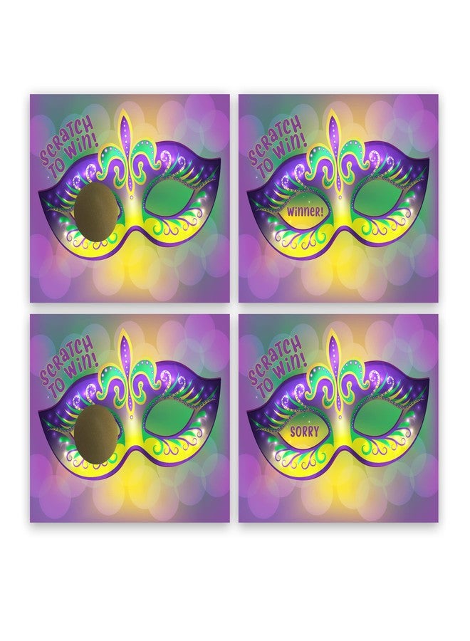 My Scratch Offs 26 Pack Mardi Gras Masks Scratch Off Game Cards are Perfect for Fun Games, Party Favors Decorations - Image 2