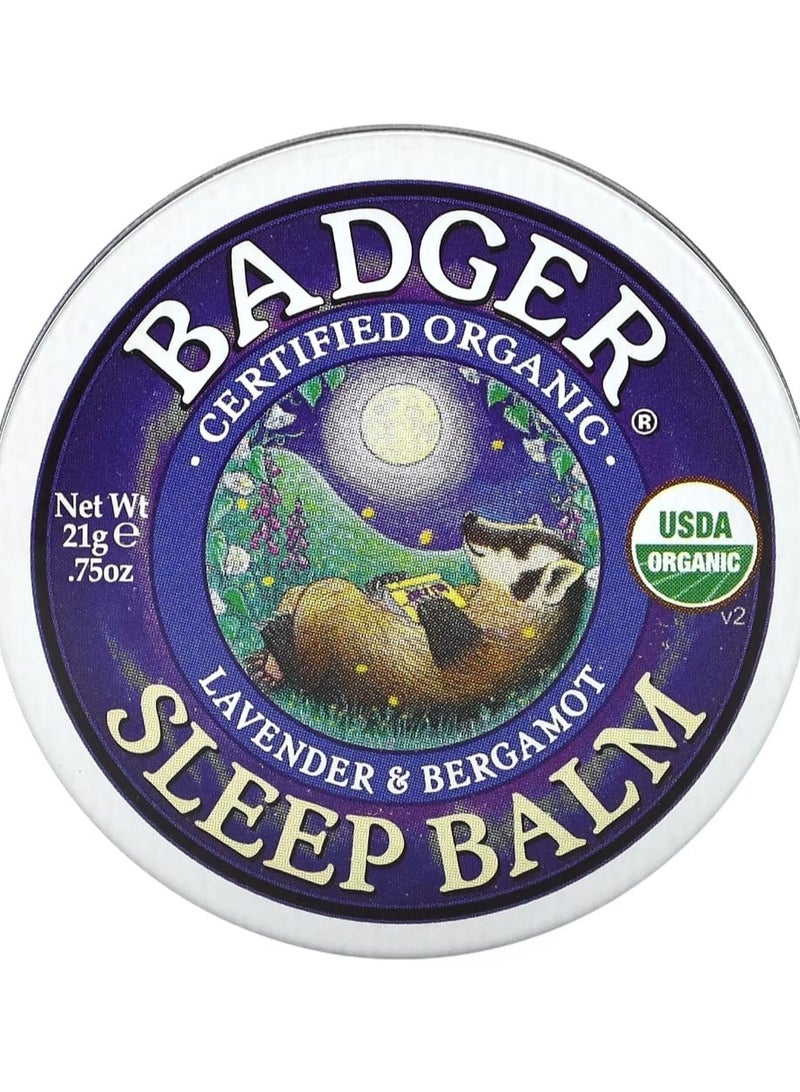 Badger Company Lavender And Bergamot Organic Sleep Balm 0.75 Oz (21 G)  - Image 2