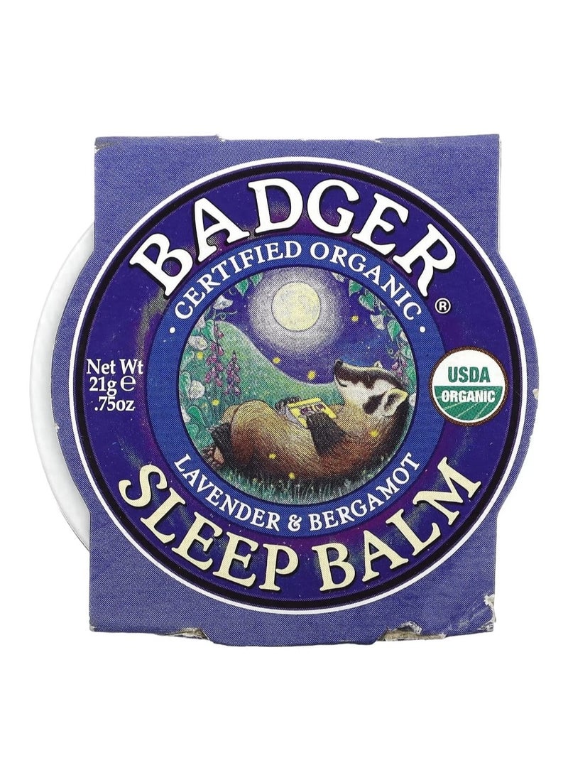 Badger Company Lavender And Bergamot Organic Sleep Balm 0.75 Oz (21 G)  - Image 1