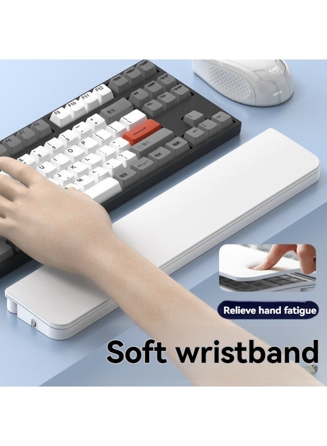 M MIAOYAN Wrist pad + cleaning kit 2 in 1 multifunctional cleaning kit office wrist support keyboard hand rest leather sponge wrist pad  - Image 2