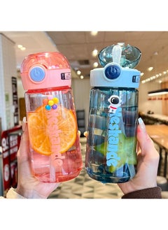 MESHA Large Capacity High Appearance Level Straw Handy Cup For Male And Female Students Simple Outdoor Portable Sports Cup  - Image 3
