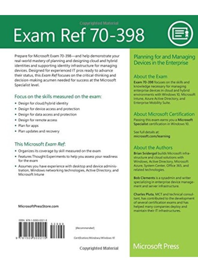Exam Ref 70-398 Planning for and Managing Devices in the Enterprise  - Image 2