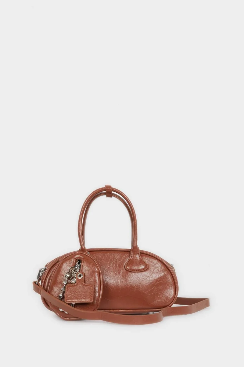 ديفاكتو Faux Leather Crossbody Bag