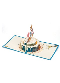 KASTWAVE Pop Up Birthday Card, Happy Birthday Cake Card,3D Card Greeting Cards with Envelope , Birthday Gifts, Cards for Women Mom Kids Dad Son Daughter Friend  - Image 4